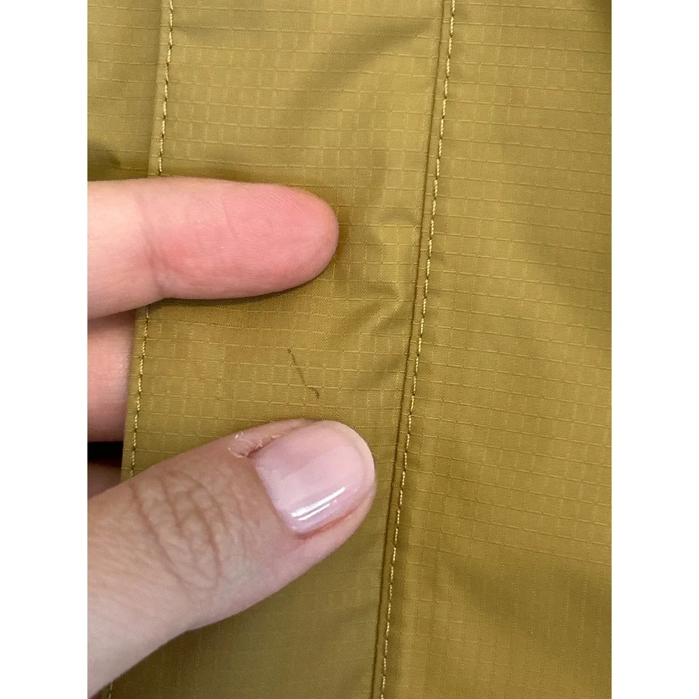 The North Face Mens venture Rain Jacket Blue Mustard Yellow Colorblock Hooded XL